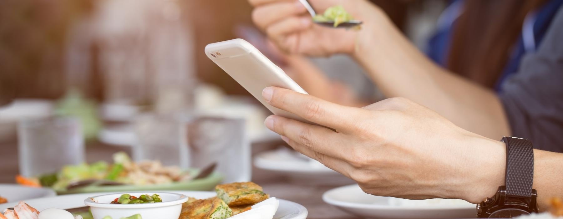 people eating at a restaurant